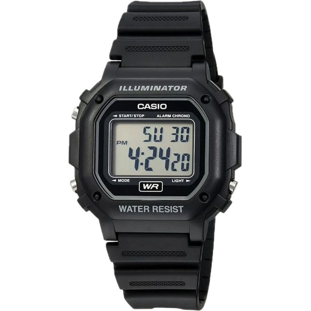 Casio Men's Illuminator Digital Watch with Black Case - F-108WH-1ACF